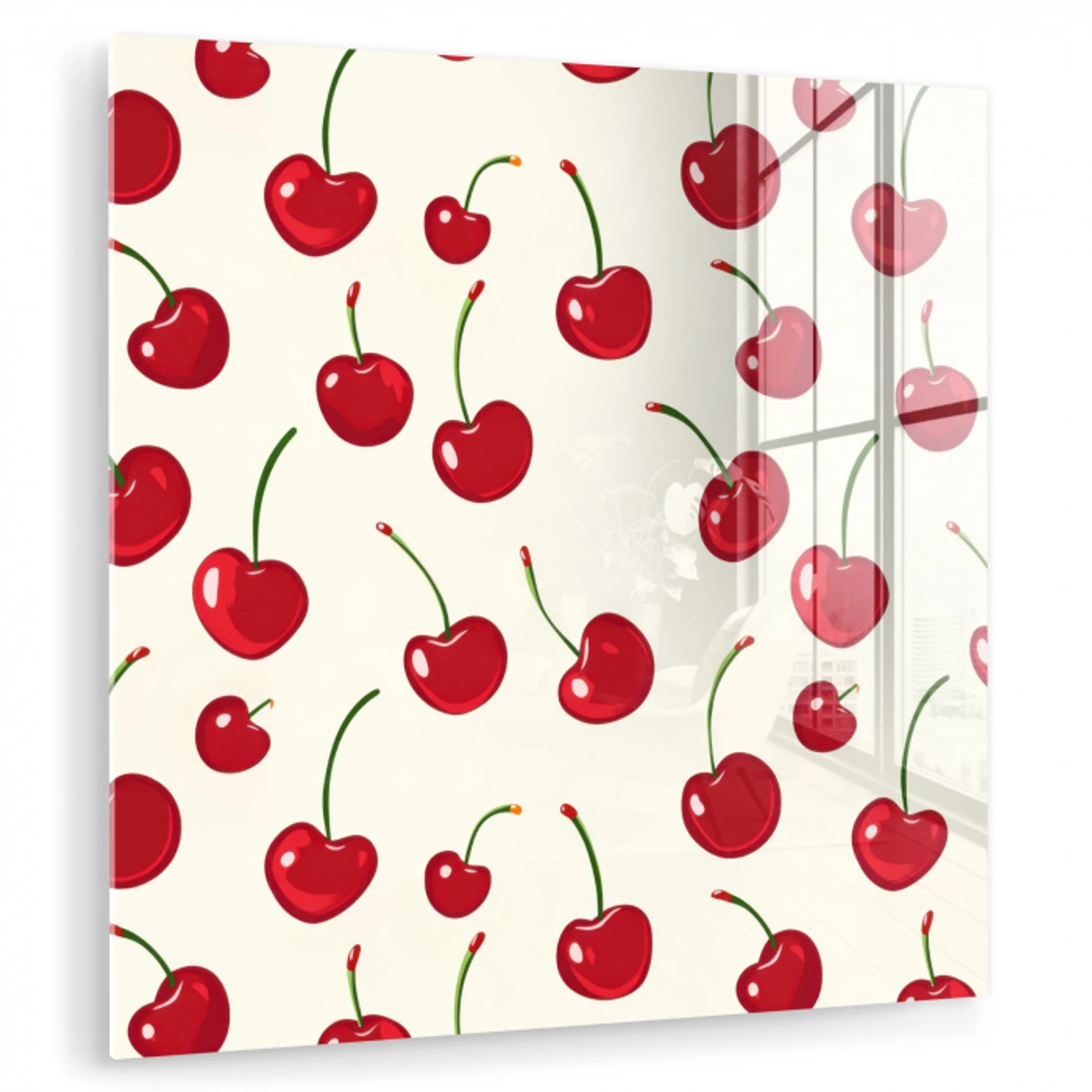 Kersen - Minimalistisch - Rood plexiglas 5mm klein 11 -zzzproduct_nieuw