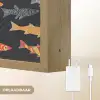 Vissen - Patroon - Kleurrijk Light Box met batterij (Wandlamp) middel 907 -USP_websiteoplaadbaarNL
