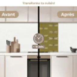 Libellen - Patroon - Groen keuken achterwand 2 middel 865 -voor-na2_FR