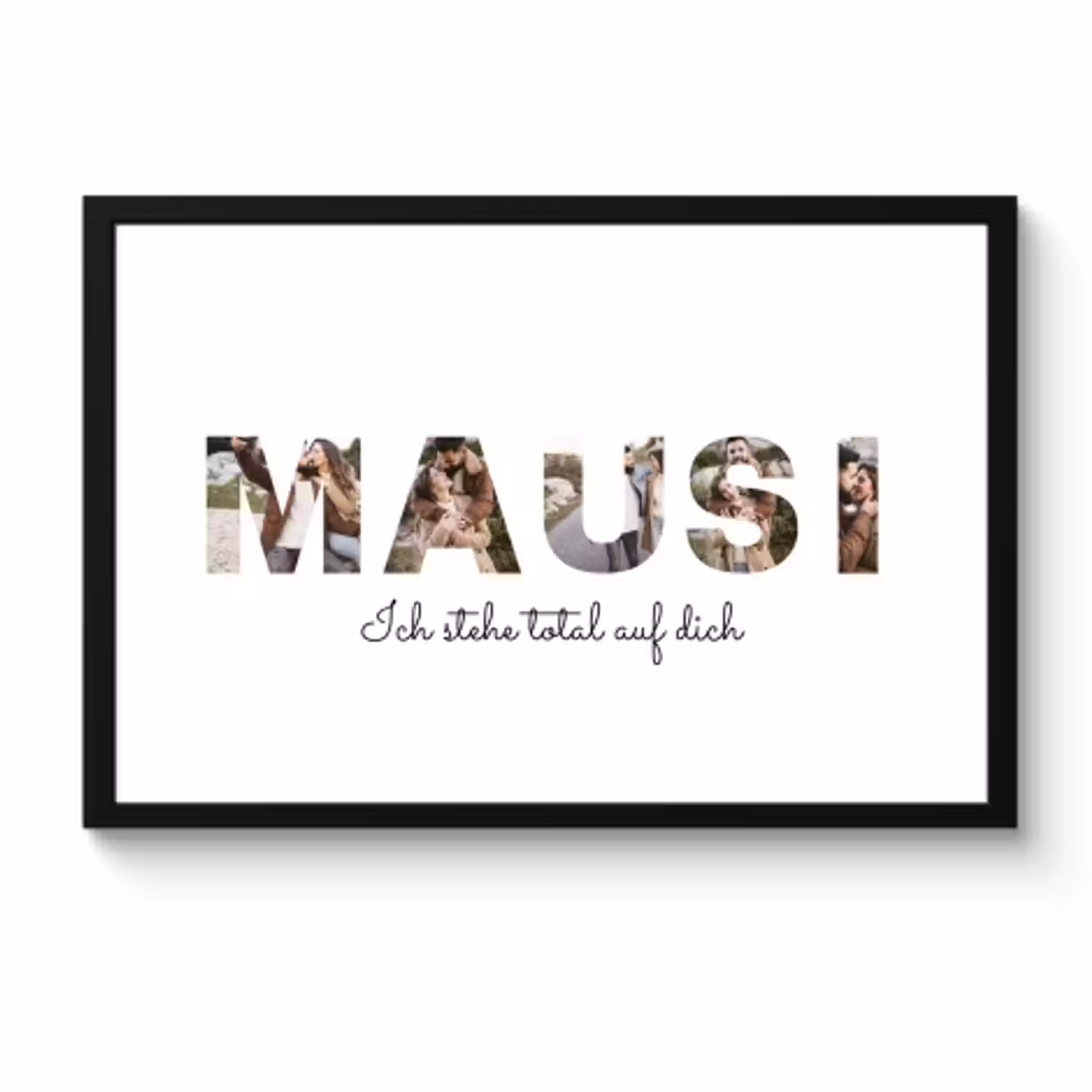 Poster mit Rahmen - Mausi