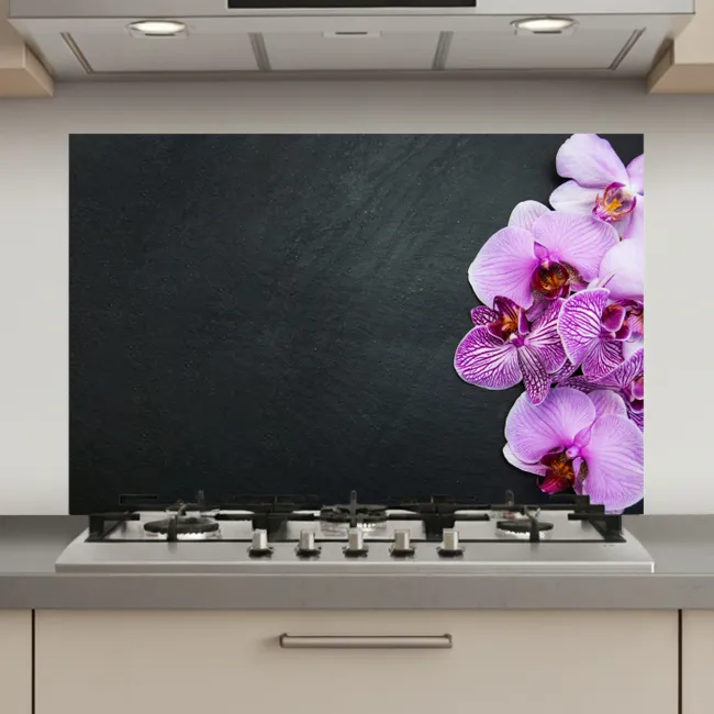 Orchidee - Bloemen - Roze - Flora keuken achterwand spatscherm klein -3d_website