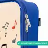 Muis - Saxofoon - Muziek Kinderkoffer - Blauw klein -rits_FR