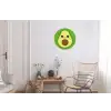 Avocado - Groen - Speels Wandcirkel aluminium klein -woonkamer