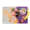 Abstract - Vrouw - Bloemenkroon - Goud Placemat vinyl groot -zzzproduct_Kitchenyeah-website