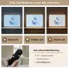 Vlinders - Sierlijk - Blauw Light Box met batterij (Wandlamp) middel -USP_lichtkleurNL