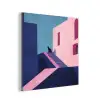 Kat - Trap - Gebouwen - Schaduwcontrasten aluminium wit klein -3d