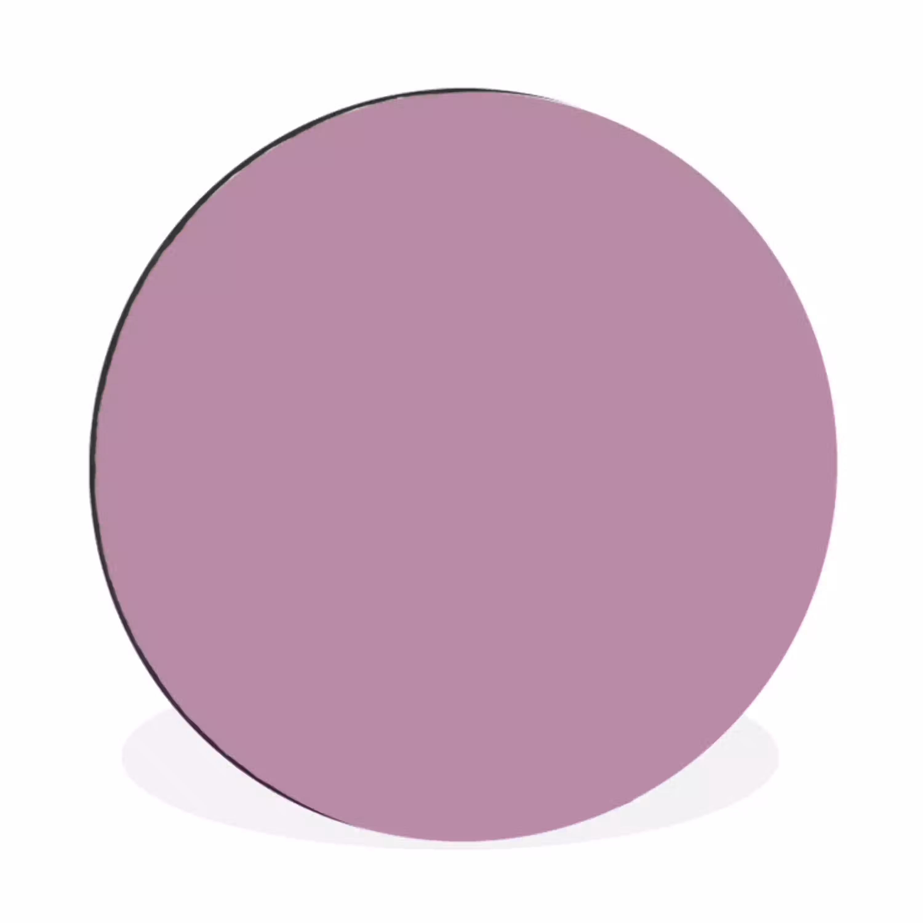 Lilac - Paars - Mauve Wandcirkel aluminium klein 190 -3d