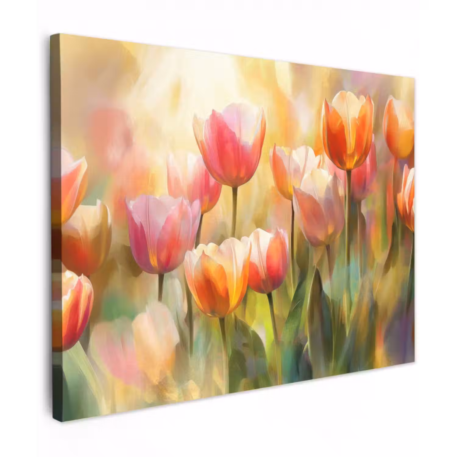 Leinwandbild - Tulpen - Märchenhaft - Farbenfroh