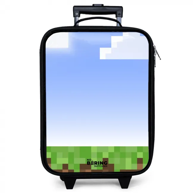 Pixel wereld Kinderkoffer - Zwart klein -zzz_website3d