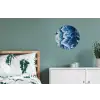 Golven - Blauw - Schuim Wandcirkel aluminium klein -slaapkamer