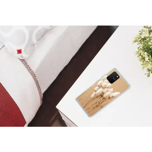 Bloemen - Planten - Bruin - Pastel Telefoonhoesje Samsung Galaxy S10 Lite klein -kamerS10Lite