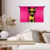 Kat - Art - Zonnebril - Roze Wandkleed katoen klein -sfeer1
