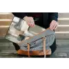 Penseelstreken - Abstract - Aardetinten laptophoes neopreen klein -tas