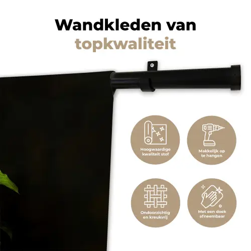 Bloemen - Vaas - Kleurrijk Wandkleed katoen klein -sfeer2