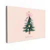 Christmas Season - Kerst - Kerstboom - Roze canvas 2cm klein -z3d