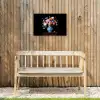Rozen - Bloemen - Vaas - Boeket Tuinposter op houten frame 2 cm dik klein -sfeer4