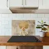 Goud - Portret - Vrouw keuken achterwand spatscherm klein -sfeer2