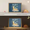Sterren - Olifant - Maan - Wolken Light Box met batterij (Wandlamp kind) middel -sfeer3_kind