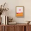 Heuvels - Oranje - Zon - Abstract Light Box met kabel (Tafellamp) klein -sfeer2