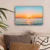 Zee - Zeilboot - Zonsondergang canvas 2cm klein -sfeer1