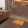 Water - Druppels - Oranje Badmat klein -sfeer2