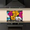 Street Art - Bloemen - Mix keuken achterwand spatscherm klein -sfeer1