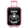 Born to game met controller Kinderkoffer - Roze klein -zz3dotto