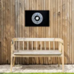 Vinyl - LP - Delfts Blauw - Muziek Tuinposter op houten frame 2 cm dik klein -sfeer4