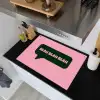 Roze - Tekstwolk - Groen - BLAH BLAH BLAH Inductie beschemer met haakjes klein -sfeer1
