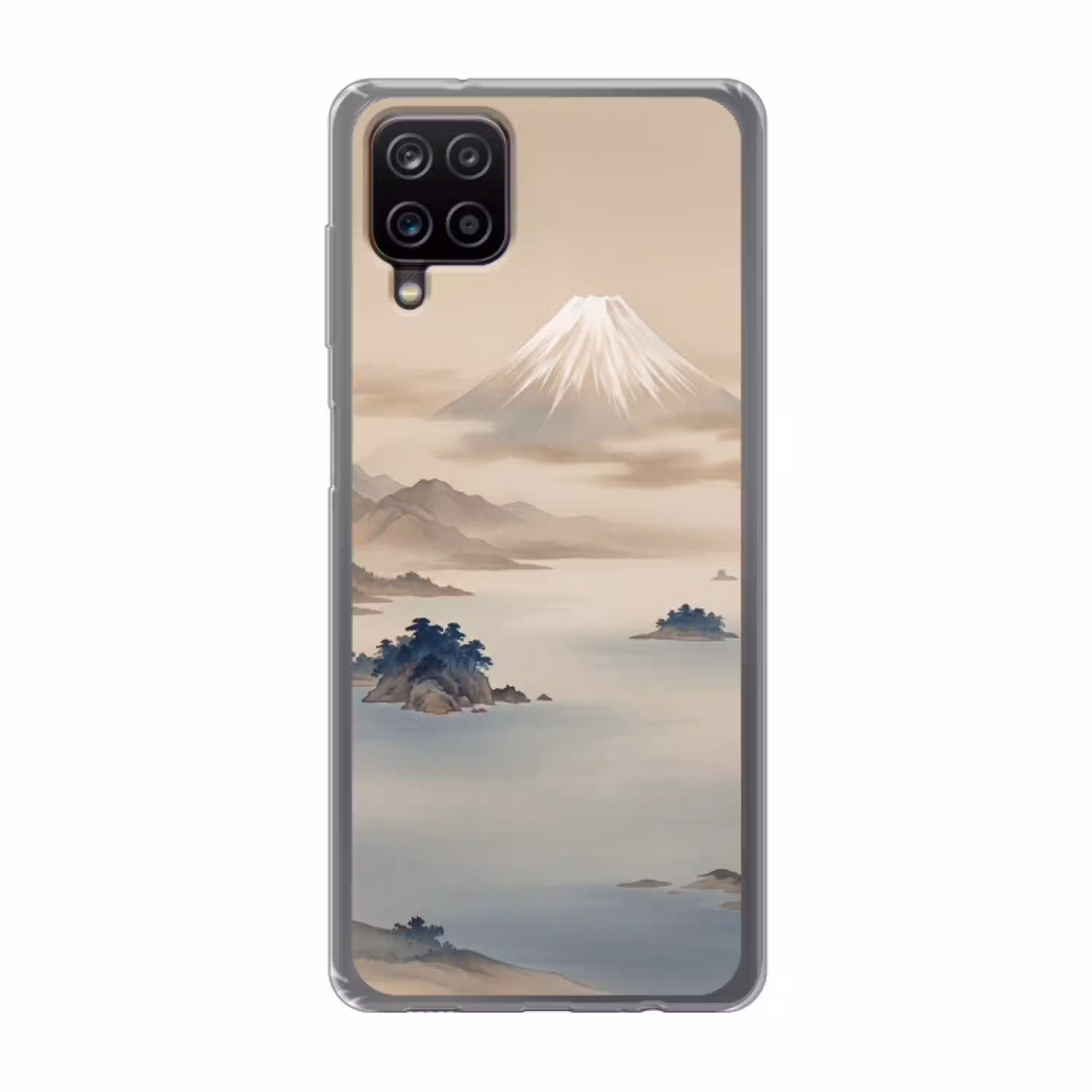 Japans - Landschap - Beige Telefoonhoesje Samsung Galaxy A12 klein -3d