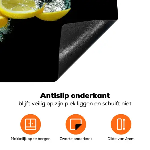 Citroen - Water - Fruit Inductie beschermer vinyl 3mm klein -zzzzzzz-td-onderkant