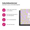Ready for take off - Vliegtuig - Groen - Paars - Golvende lijnen Inductie beschermer vinyl 3mm klein -wsfeer2_website