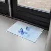 Vlinders - Sierlijk - Blauw Deurmat klein -sfeer2