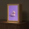 Disco - Eend - Paars Light Box met kabel (Tafellamp) klein -z3d_website
