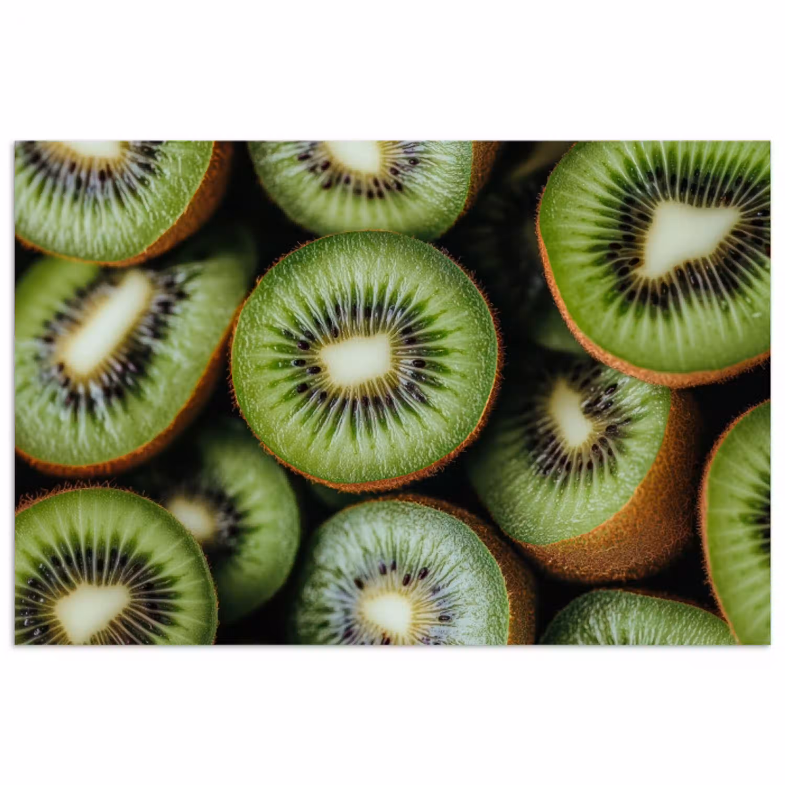 Kiwi - Fruit - Groen poster papier klein -3d