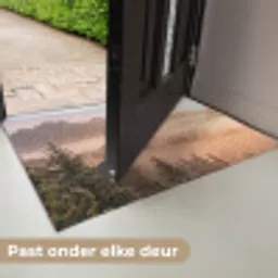 Zonlicht - Mist - Bergen - Bomen Deurmat klein -USP_NL