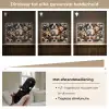 Hond - Dieren - Patronen - Bruin - Meisjes - Jongens Light Box met batterij (Wandlamp kind) middel -USP_dimbaarNL