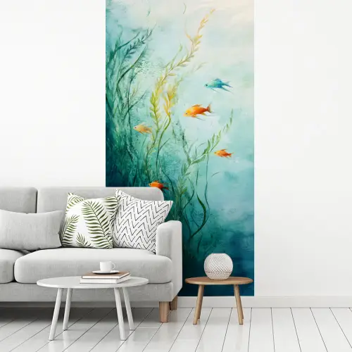 Waterplanten - Vissen - Kleurrijk - Water fotobehang vinyl groot -woonkamer