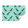 Donkergroen - Dinosaurussen - Afdrukken - Bladeren Muursticker klein -3d