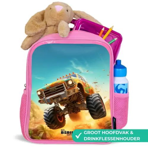 Zandsloper Kinderrugzak - Roze middel -inhoud_NL