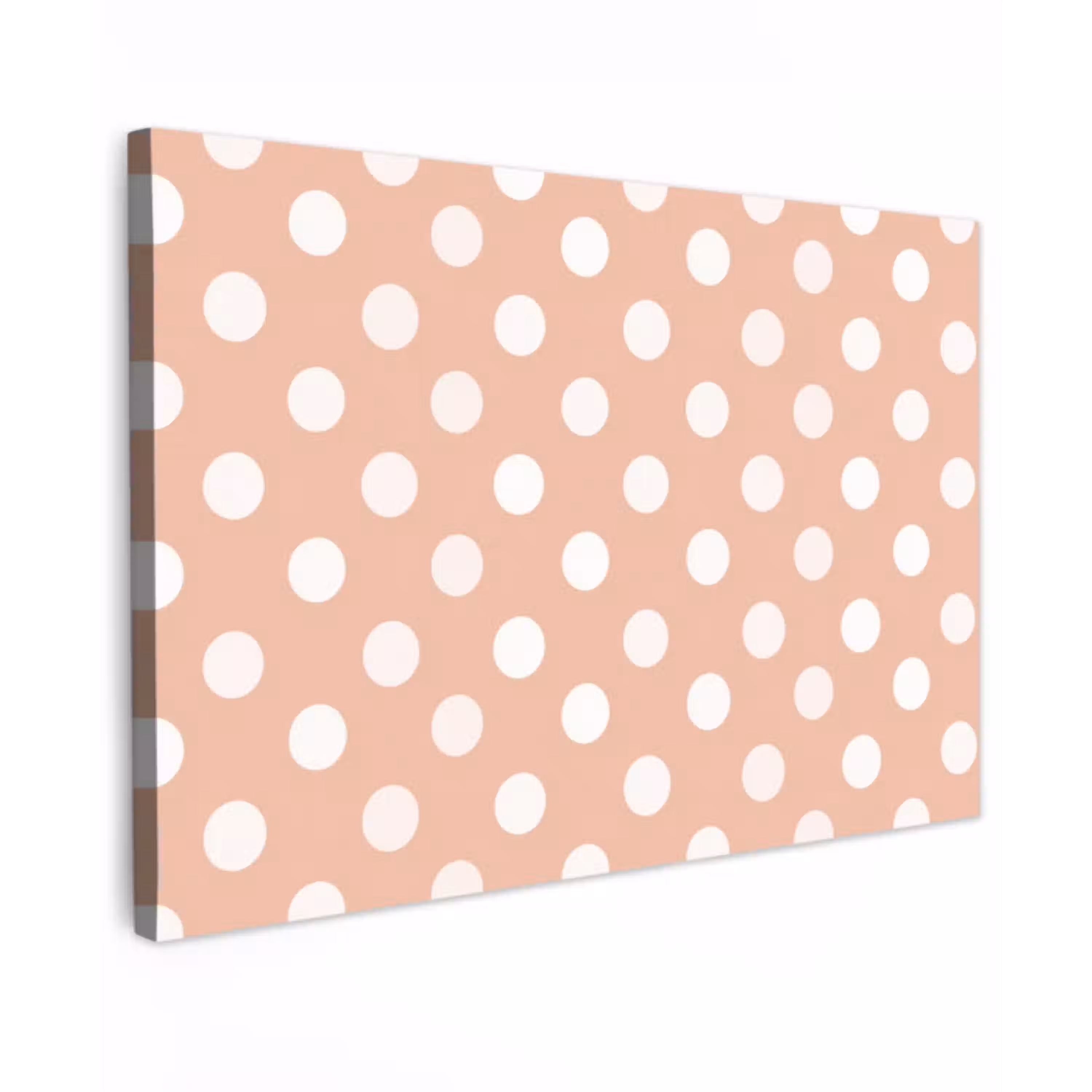 Klassiek - Polka - Perzik canvas 2cm klein 34 -z3d
