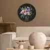 Pastel - Bloemen - Glazen - Vaas Akoestische PET Vilt - Rond klein -sfeer1