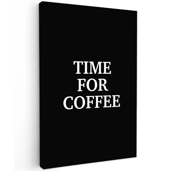 Canvas Print - Quotes - Letters - Coffee - Black