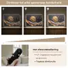 Kunst - Goud - Modern - Abstract Light Box met batterij (Wandlamp) middel -USP_dimbaarNL