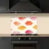 Lippen - Kleurrijk - Glanzend keuken achterwand spatscherm klein -sfeer1