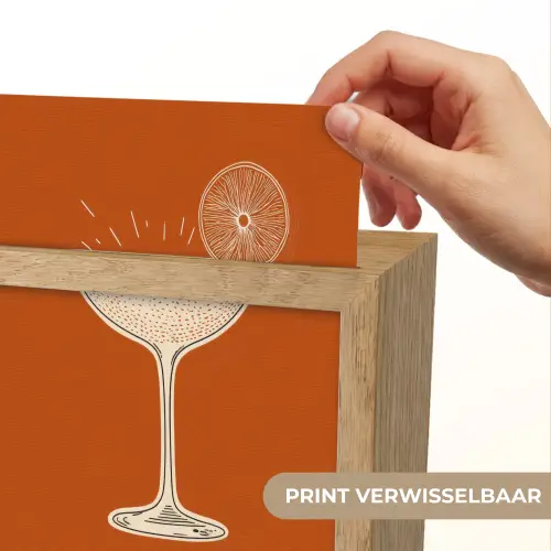 Cocktail - Oranje - Zomer - Quote Light Box met kabel (Wandlamp) klein -USP_websiteprintNL