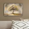 Schilderij - Boom - Abstract - Bladeren canvas 2cm klein -sfeer3
