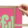 Grateful - Groen - Grafisch - Vloeiend Light Box met batterij (Wandlamp) middel -USP_websiteprintNL