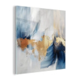 Goud - Blauw - Watercolor - Kunst - Modern plexiglas 5mm klein -z3d