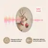 Kerst - Hert - Gewei - Kerstbal - Rendier Akoestische PET Vilt - Rond klein -USP_FR